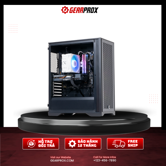 PC GVN – AMD Ryzen 5 5500 | VGA RTX 3050 | Tản Khí RGB