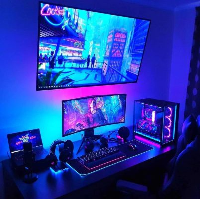 Góc setup của game thủ chơi bàn phím cơ